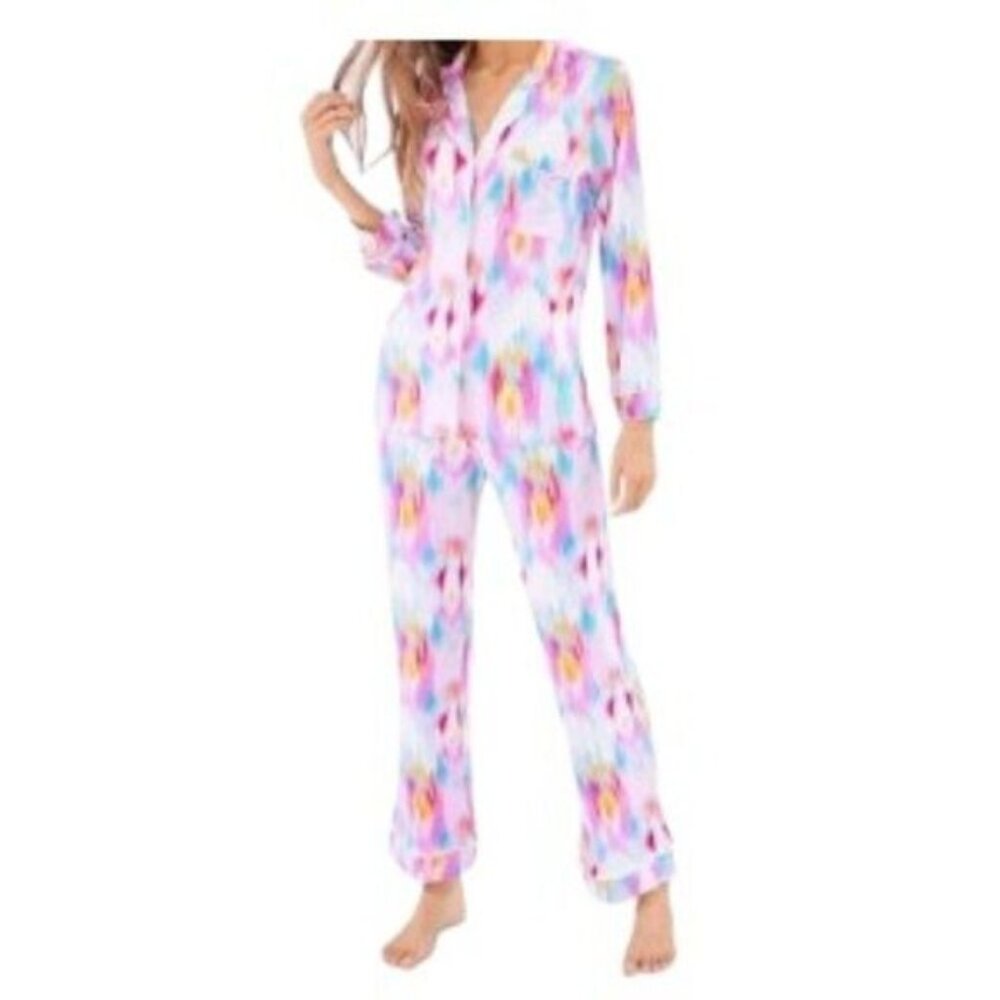 Stripe and Stare Sunset Ikat Pajama Set Small NWT